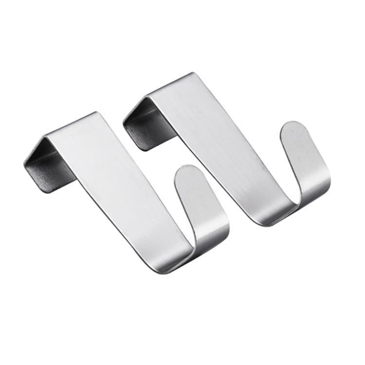 Безпробивна закачалка от неръждаема стомана за врати и прозорци, многофункционална, закачалка за дрехи и чекмедже, комплект от 2 броя