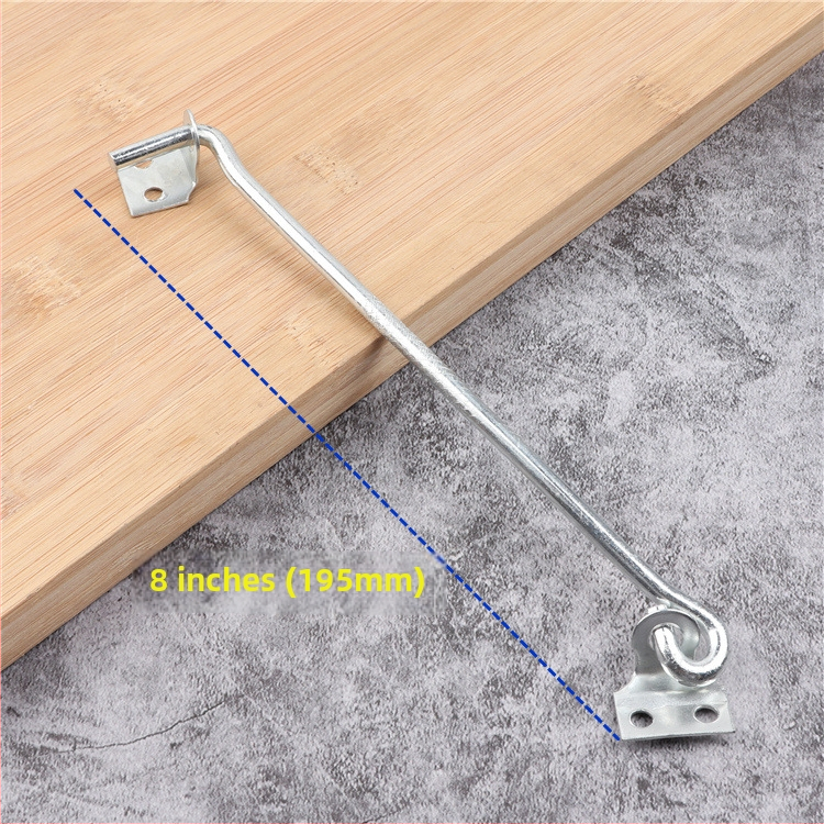 Háčik na okno – Železo, Elektroplatovaný povrch, Model 808, Pre okná, Moderný minimalistický štýl