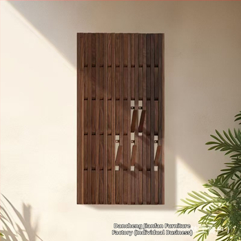 Nástenný drevený hák, nový čínsky štýl, vstupný organizér