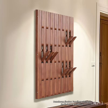 Nástenný drevený hák, nový čínsky štýl, vstupný organizér