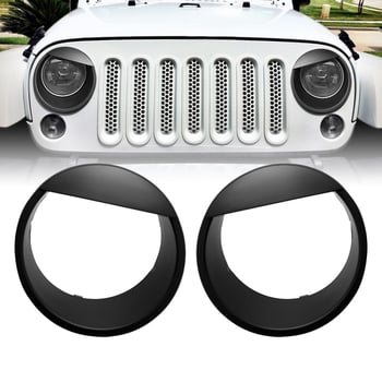 Sprânceană pentru faruri, în formă de pasăre, Jeep Wrangler JK (07-18) — WIZSIN ABS Plastic