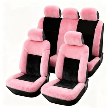 Plüss autóülésvédő, univerzális illeszkedés, márka YD, tömeg 0,55 kg