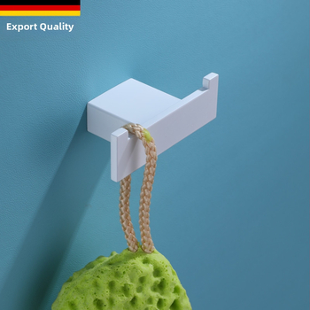 Dvojitý vešiak na oblečenie z nerezovej ocele 304, model ANC-065E, značka ancsen, moderný minimalistický štýl, na stenu, lakovaný povrch