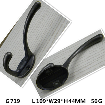 Cuier din aliaj de zinc antic – cârlig simplu/dublu, mâner clasic, piesă decorativă pentru mobilier, finisaj electroplacat