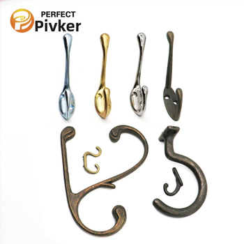 Vešiak na kabát zo zinkovej zliatiny, elektroplátovaný povrch, určený pre nábytok, Pfk2006, Pivk hardware