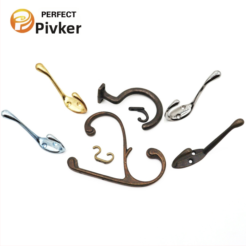 Vešiak na kabát zo zinkovej zliatiny, elektroplátovaný povrch, určený pre nábytok, Pfk2006, Pivk hardware