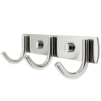 Cuier autoadeziv din oțel inoxidabil pentru haine și prosoape – BXGPG-02, finisaj electroplate, lustruit, gravură, stil lux ușor