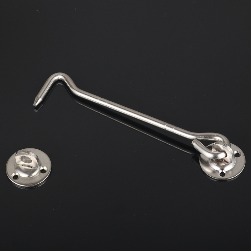 Rozsdamentes acél ablakkampó – csúszó fabablakokhoz, modell YH684; anyag: rozsdamentes acél; felület: polírozott; stílus: modern egyszerű