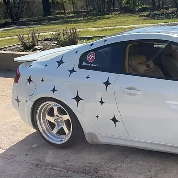 Cjelovita naljepnica za auto sa zvijezdom od četiri kraka, samoljepljiva, šifra proizvoda 01