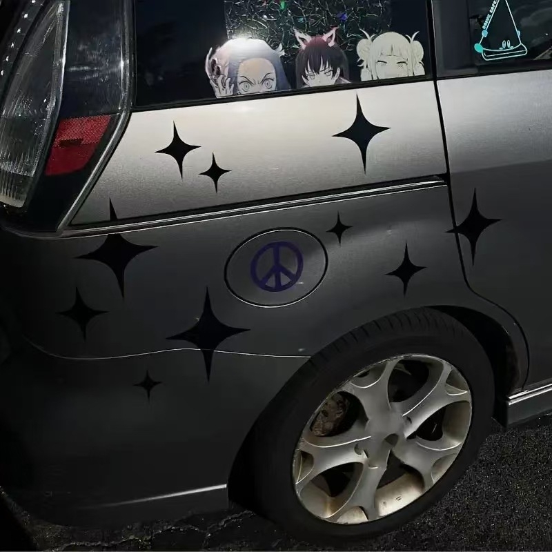 Cjelovita naljepnica za auto sa zvijezdom od četiri kraka, samoljepljiva, šifra proizvoda 01