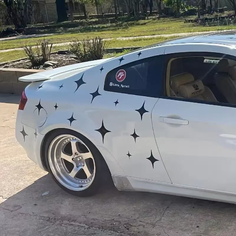 Cjelovita naljepnica za auto sa zvijezdom od četiri kraka, samoljepljiva, šifra proizvoda 01