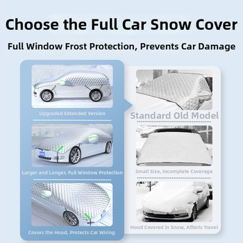 Univerzálne zimné pokrytie auta, ochrana čelného skla proti námraze, predĺžený dizajn, minimalistický štýl, hrubší materiál