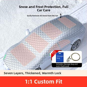Univerzálne zimné pokrytie auta, ochrana čelného skla proti námraze, predĺžený dizajn, minimalistický štýl, hrubší materiál