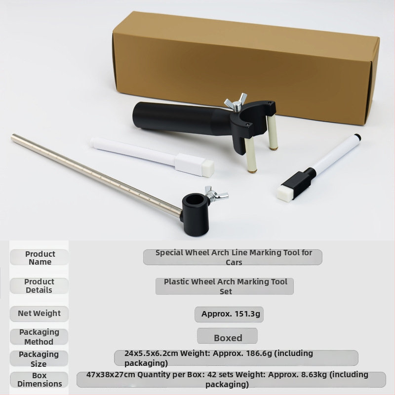 Ručný značkovač línie blatníka pre opravy karosérie z plechu — ručný nástroj pre paralelné čiary