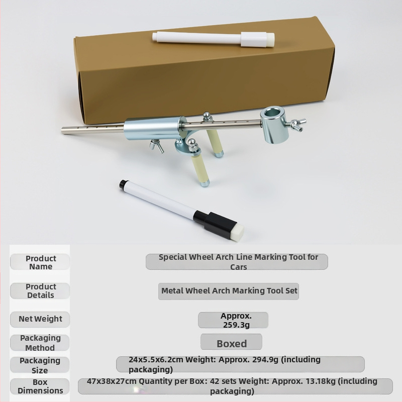 Ručný značkovač línie blatníka pre opravy karosérie z plechu — ručný nástroj pre paralelné čiary