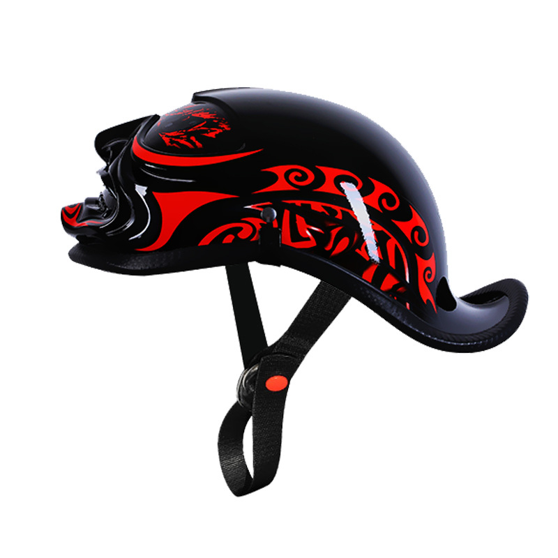 LVCOOL Polušlem kaciga – ABS materijal, Ljeto, Za motocikle