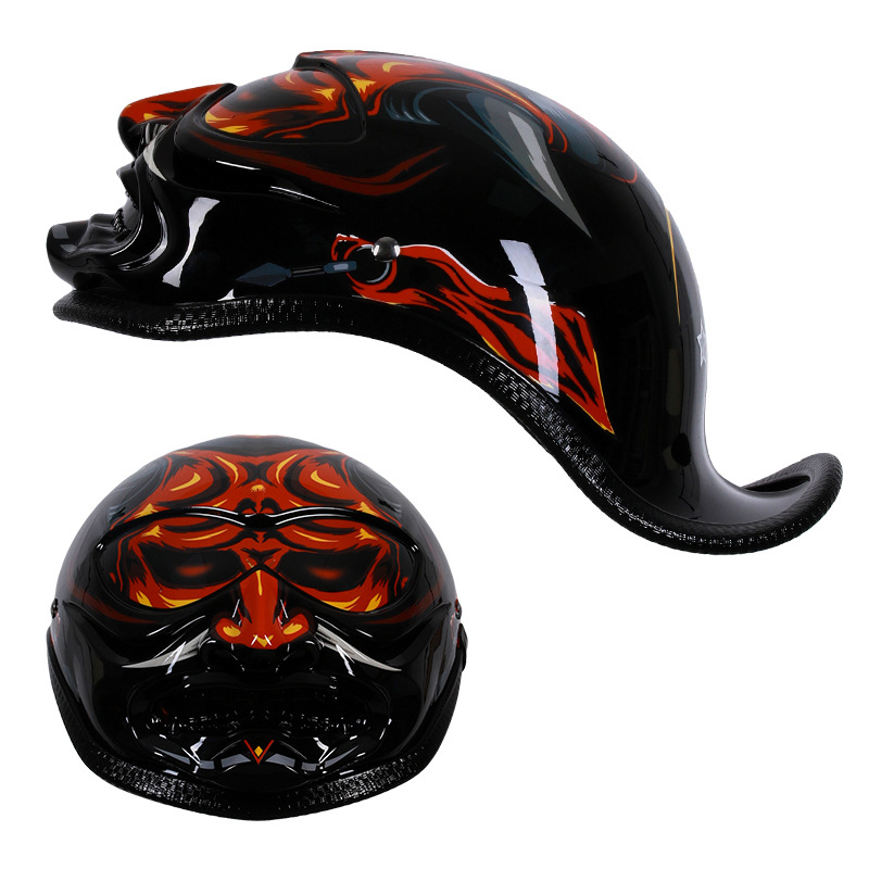 LVCOOL Polušlem kaciga – ABS materijal, Ljeto, Za motocikle