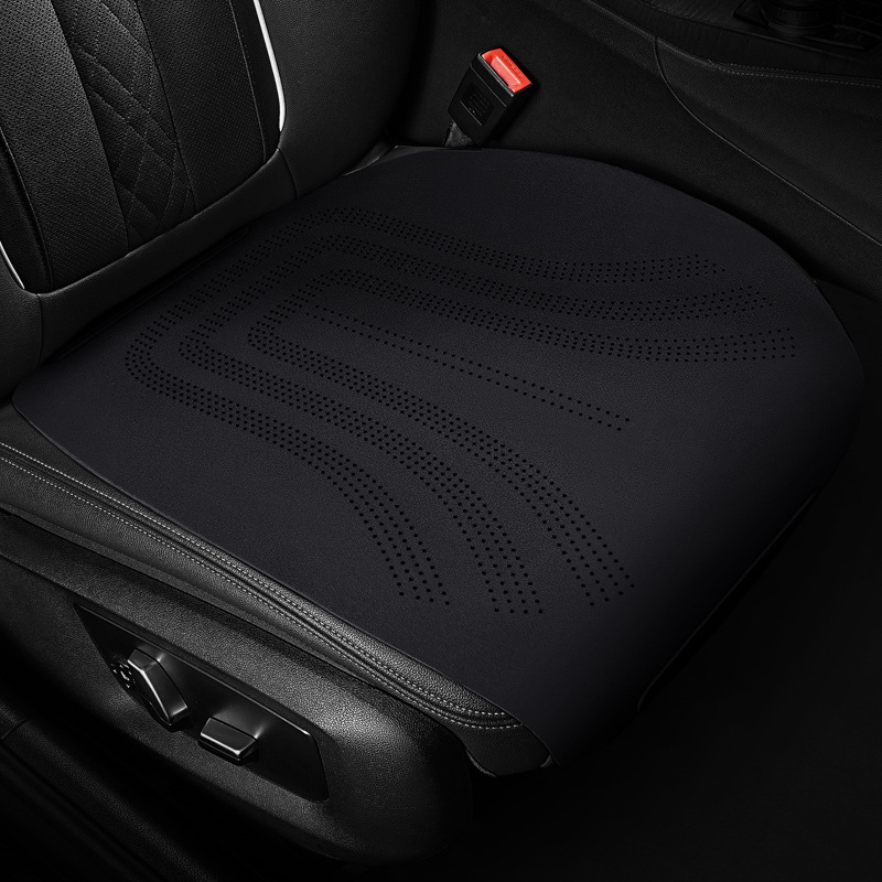 Auto jastuk za sjedalo za sve sezone, trodijelni set, nubuk/suede materijal, ultra-tanki ljetni rashladni jastučić za stražnje sjedalo