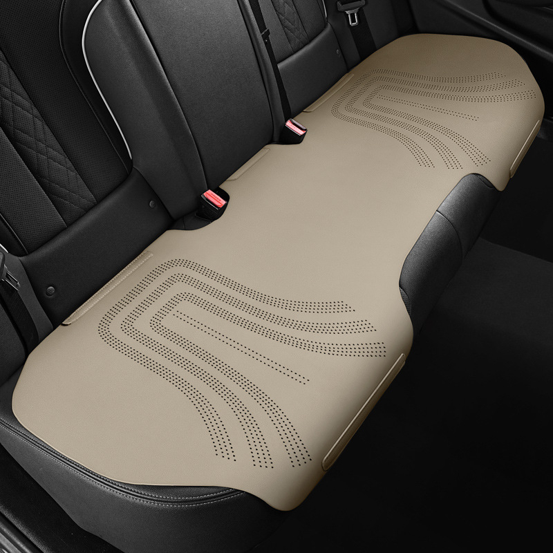 Auto jastuk za sjedalo za sve sezone, trodijelni set, nubuk/suede materijal, ultra-tanki ljetni rashladni jastučić za stražnje sjedalo
