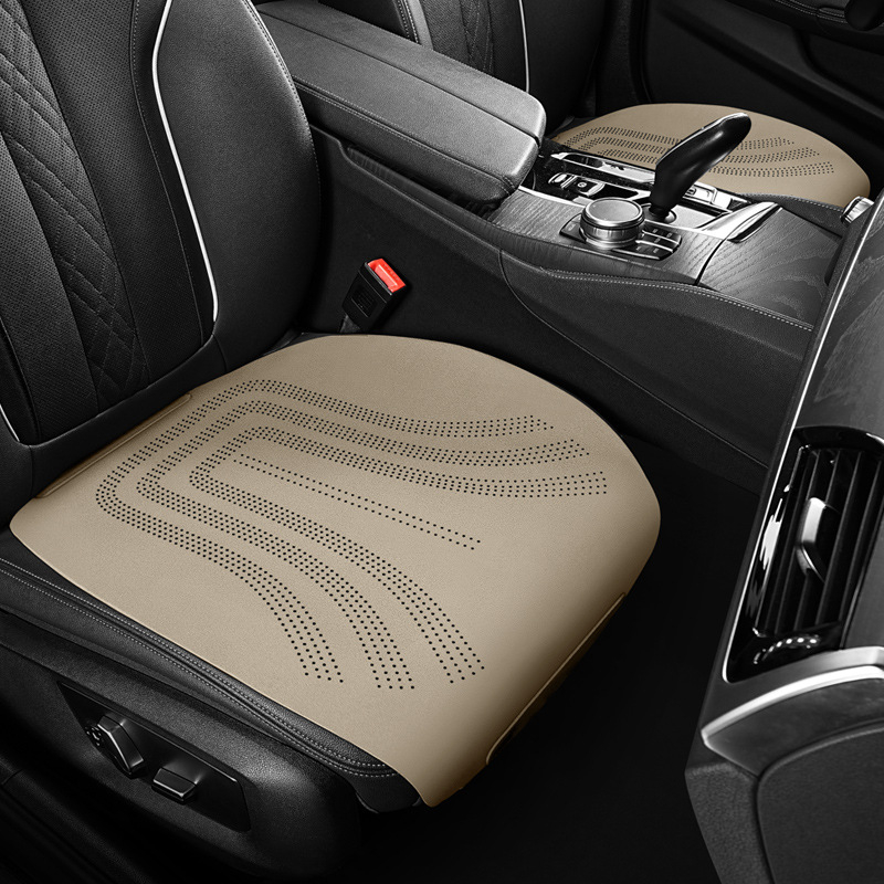 Auto jastuk za sjedalo za sve sezone, trodijelni set, nubuk/suede materijal, ultra-tanki ljetni rashladni jastučić za stražnje sjedalo
