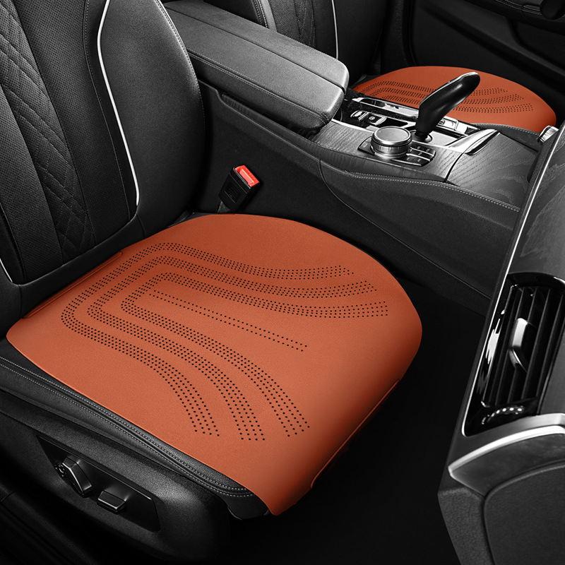 Auto jastuk za sjedalo za sve sezone, trodijelni set, nubuk/suede materijal, ultra-tanki ljetni rashladni jastučić za stražnje sjedalo