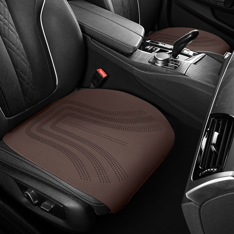 Auto jastuk za sjedalo za sve sezone, trodijelni set, nubuk/suede materijal, ultra-tanki ljetni rashladni jastučić za stražnje sjedalo