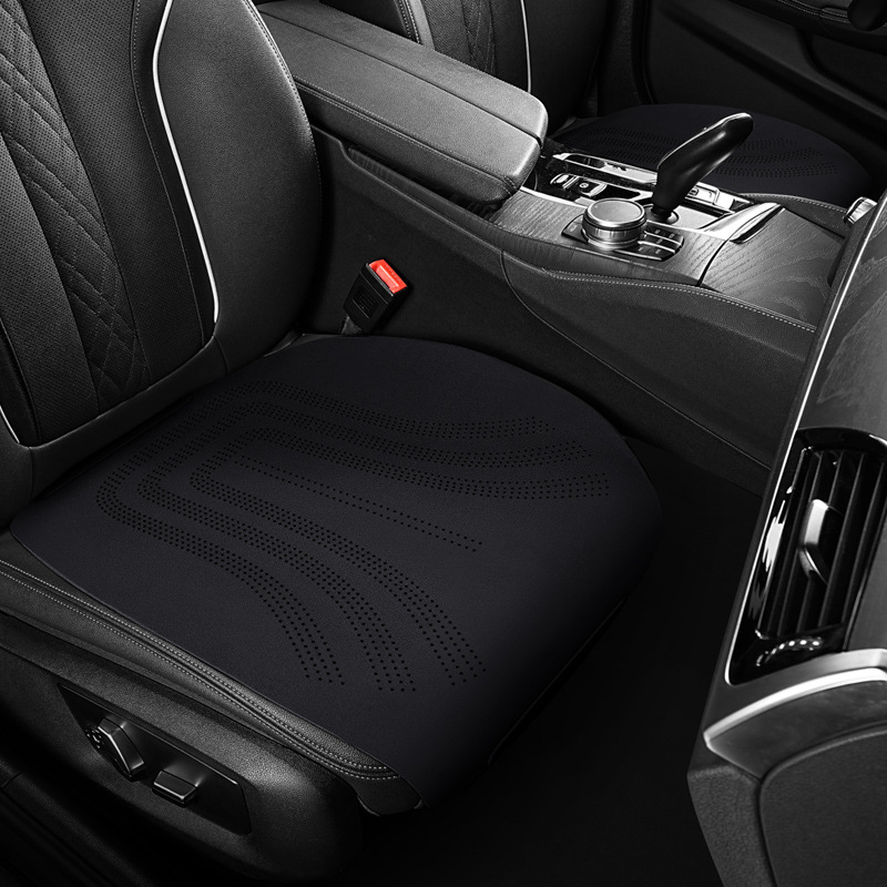Auto jastuk za sjedalo za sve sezone, trodijelni set, nubuk/suede materijal, ultra-tanki ljetni rashladni jastučić za stražnje sjedalo