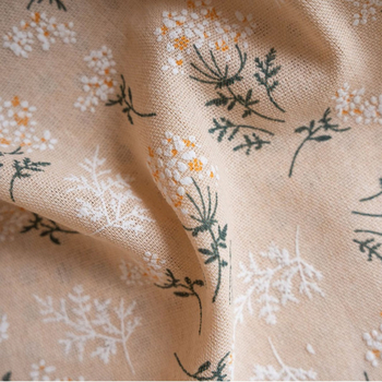 Ablakfüggöny virágos mintával, pamut anyag, 90% fő alkotóelem, nyomtatás, félig átlátszó árnyékolás, modern minimalista stílus