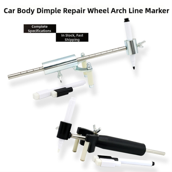 Nástroj na opravu karosérie z plechu a vyrovnávanie preliačin, nástroj na kreslenie línií oblúka kolies, dáta pre kreslenie, obnova pôvodnej farby