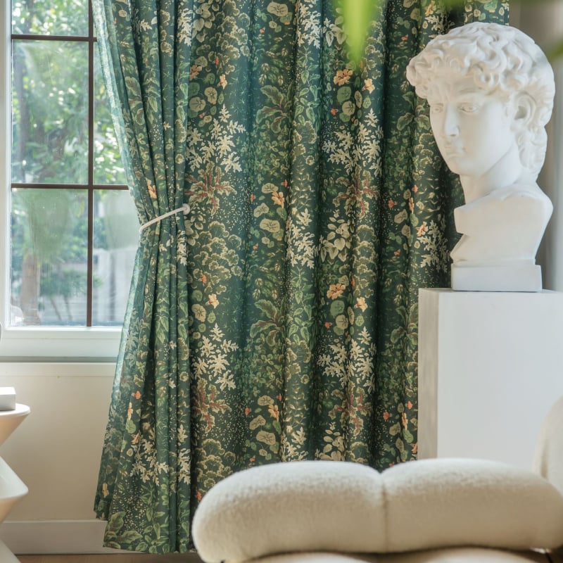Shephon ispis zavjese, američki seoski stil, patchwork žuta tkanina, poluotamnjivanje (40-70%), dnevni boravak, Bay Window