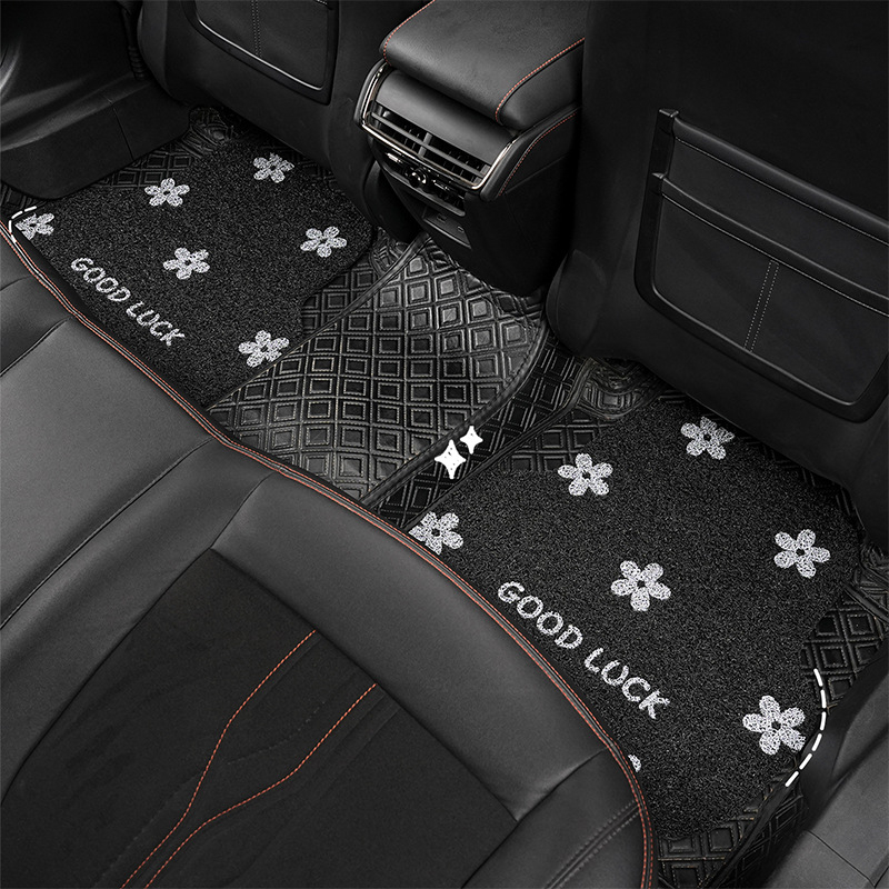 Covorașe podea pentru mașină, potrivire universală, covorașul șoferului, material Silk Coil, impermeabile și rezistente la murdărie (Material: Silk Coil; Potrivire: Universală; Poziție: Șofer)