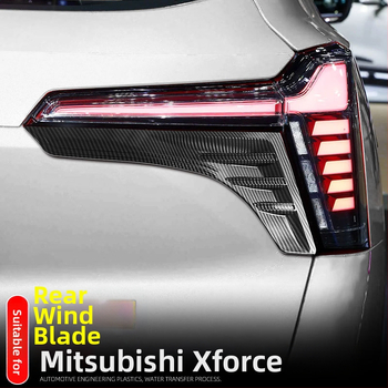 Kit exterior din ABS pentru Mitsubishi Xforce Outlander Sport 2025: spoiler spate și bandă decorativă în jurul farurilor