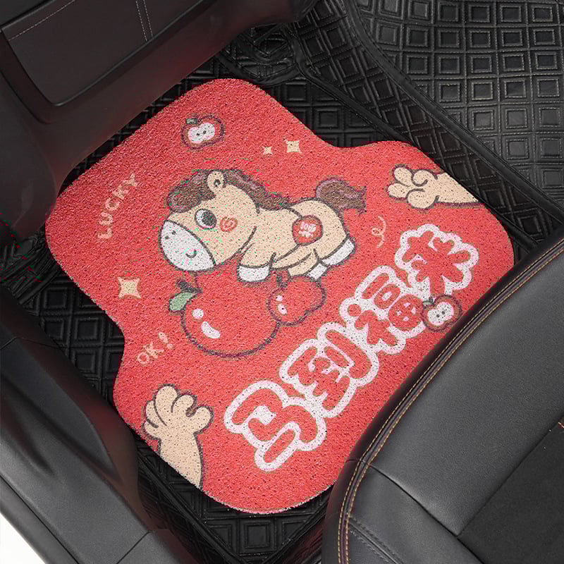 Covoraș universal pentru podea auto, Silk Circle, imprimare logo, brand Blue Rain, personalizare la comandă