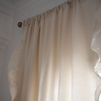 YMQY Zavjesa – pamuk, 90% sastav tkanine, rupe za kukicu za šipku, frantski stil za mali kuhinjski prozor, dekorativno djelomično sjenilo.