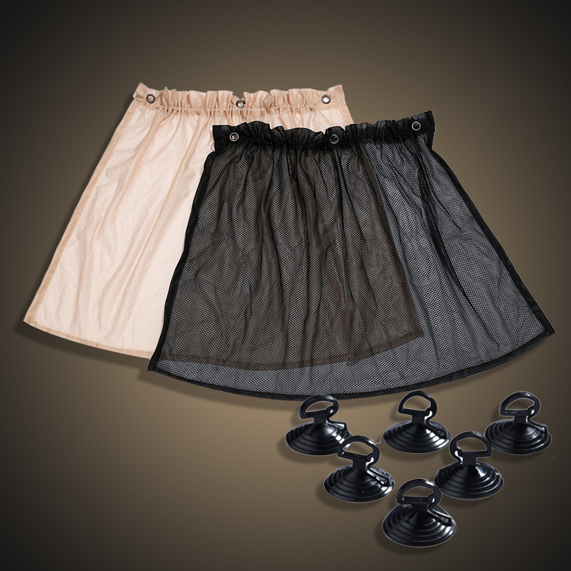 Διχτυωτό πανί σκίασης πλευρικού παραθύρου αυτοκινήτου με βεντούζες, ημιδιαφανές, κατάλληλο για αυτοκίνητα και μεγάλα φορτηγά