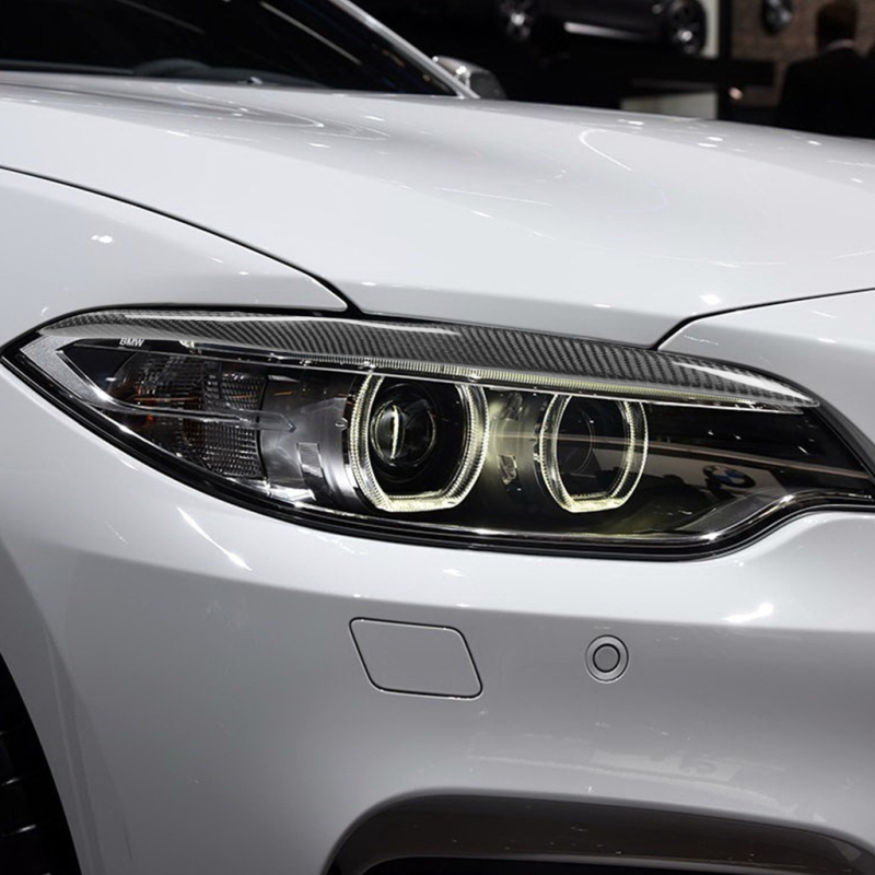 Inserție de sprânceană a farului din fibră de carbon pentru BMW 2 Series F22 (2014-2018) M235i/M2 – RRXL-104444, personalizabil