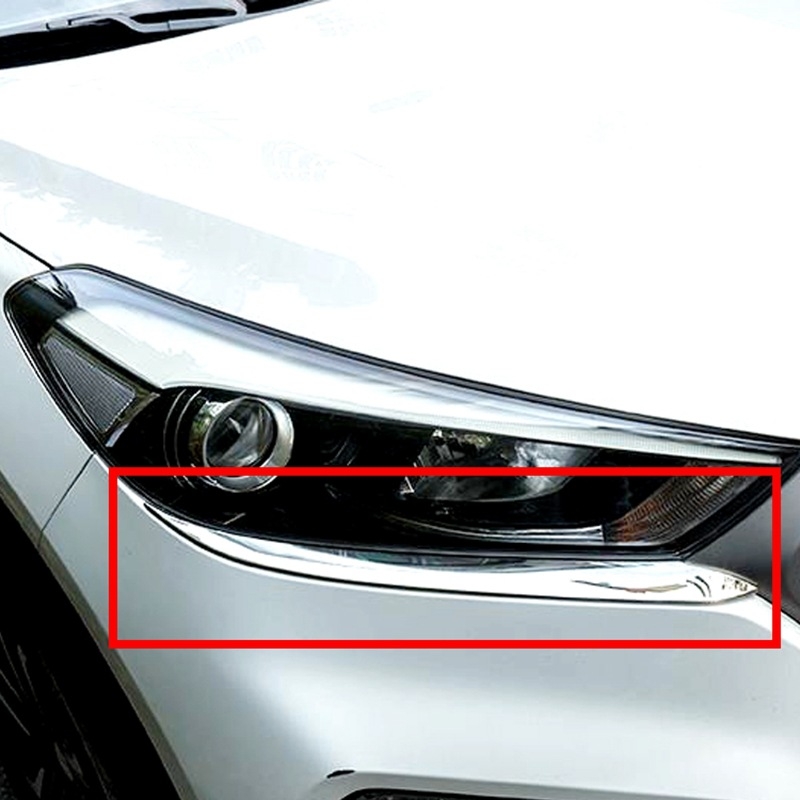 Headlight Eyebrow Trim pentru Hyundai Tucson 2015 – ABS, Brand Yan Xuan, Personalizare disponibilă, Set de 2 bucăți, Origine Zhejiang
