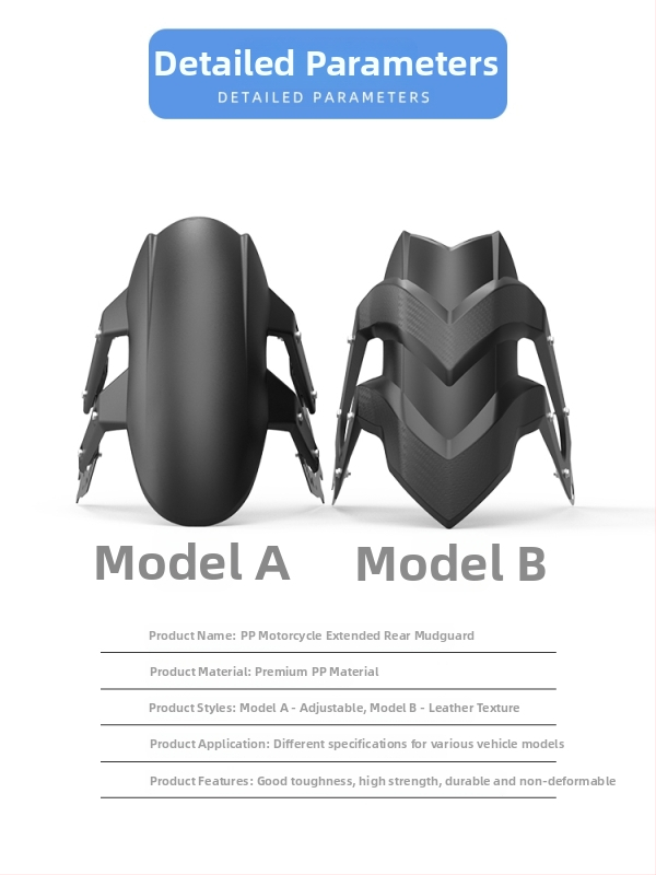 Motocyklový zadný blatník NK150 — plastový, model Dnb, kód produktu 630723036502