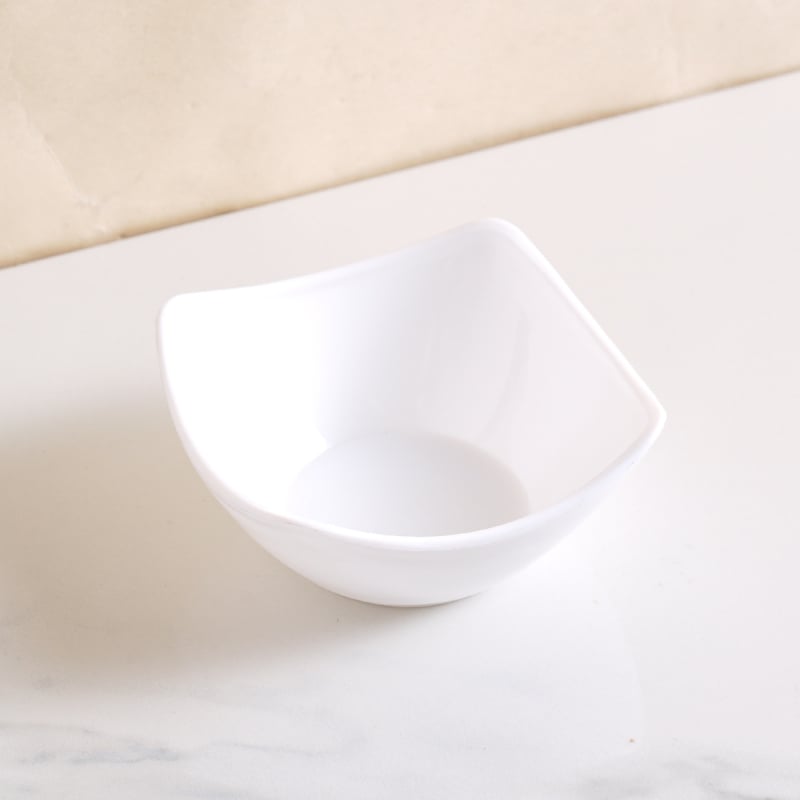 Квадратно блюдо за сосове и подправки, модерен минималистичен стил, подходящо за микровълнова, повърхност с горещ печат, възможна персонализация