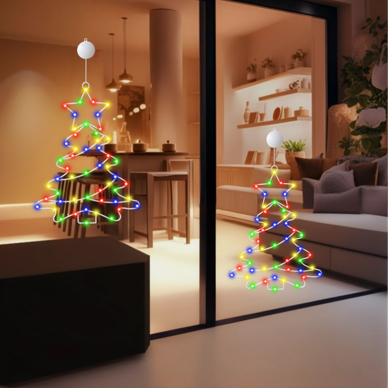 Lampa de Crăciun din fier, model HB-CT-XXL, 30 lm, tensiune ≤36V, durată de viață 10000 h, în formă de brad