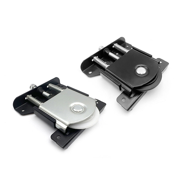 Rola pentru uși glisante – cu două roți inferioare, model Sliding door pulley-112, material Fier, aplicație: uși glisante pentru uz casnic