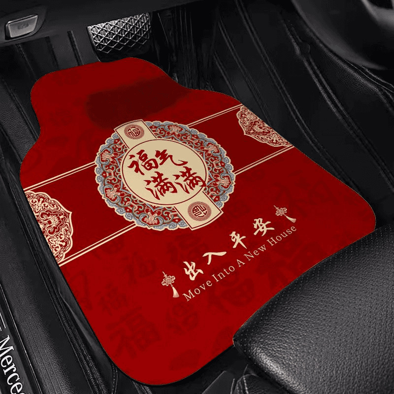 Autópadló szőnyegek, technikai szövet, nyomtatott kivitel, idegen alakú, egy darab az első és a hátsó sorhoz, porszívóval vagy kézzel mosható tisztítás