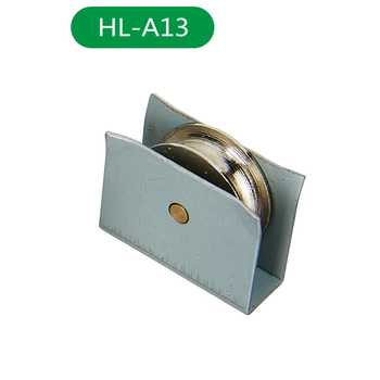 Rulă pentru uși și ferestre glisante HL-A, Material: oțel carbon/ oțel inoxidabil 304, Diametru exterior: conform desenului, Diametru ax: conform desenului, Sarcină maximă: 200 kg