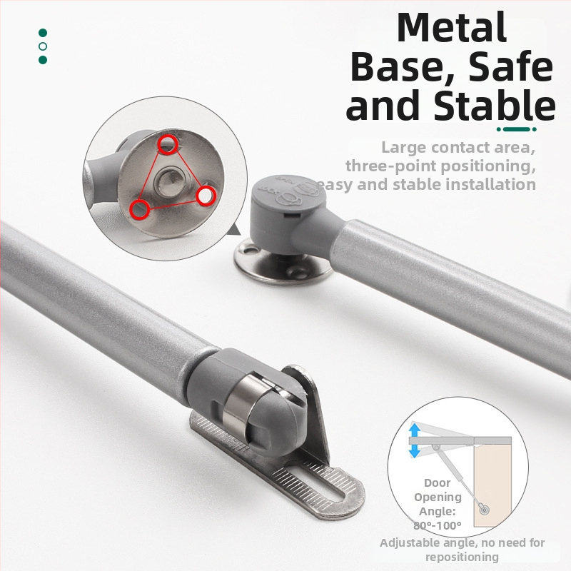 Bútorokhoz használt pneumatikus teleszkópos gázrugó, ajtók és szekrények számára, Gy09, Golden handle, modern egyszerű stílus, hideg hengerelt acél + nylon