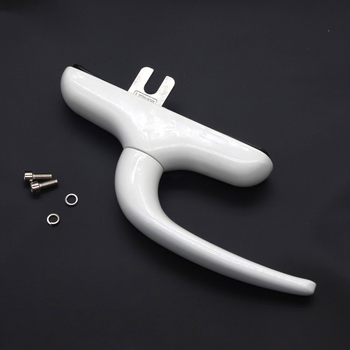 Echipament hardware pentru ferestre din aliaj de aluminiu – mâner interior de deschidere întărit, mâner plat de acționare pentru fereastră cu deschidere laterală, stil modern minimalist, model JS-ZS804, prelucrare personalizată