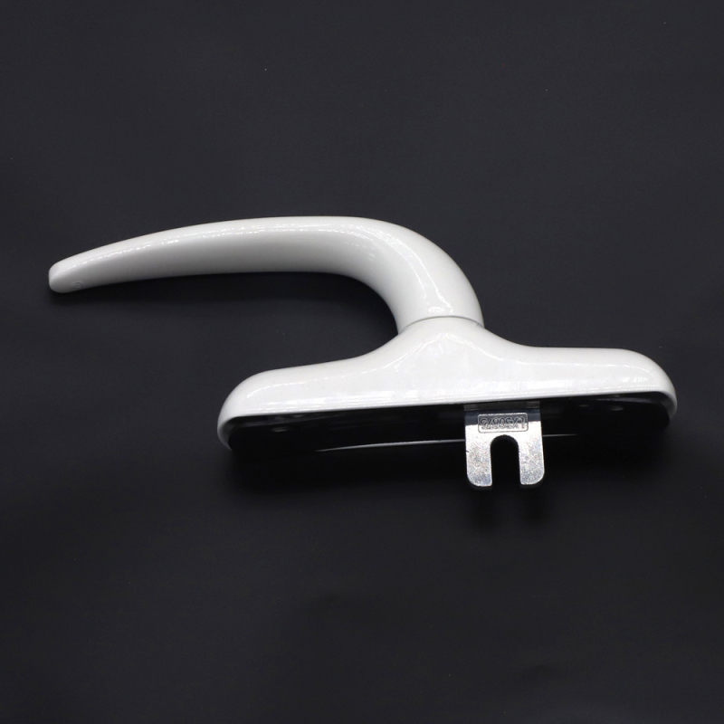 Echipament hardware pentru ferestre din aliaj de aluminiu – mâner interior de deschidere întărit, mâner plat de acționare pentru fereastră cu deschidere laterală, stil modern minimalist, model JS-ZS804, prelucrare personalizată