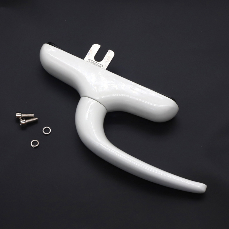 Echipament hardware pentru ferestre din aliaj de aluminiu – mâner interior de deschidere întărit, mâner plat de acționare pentru fereastră cu deschidere laterală, stil modern minimalist, model JS-ZS804, prelucrare personalizată
