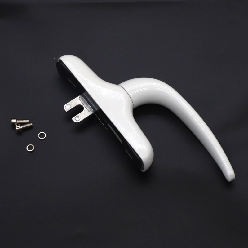Echipament hardware pentru ferestre din aliaj de aluminiu – mâner interior de deschidere întărit, mâner plat de acționare pentru fereastră cu deschidere laterală, stil modern minimalist, model JS-ZS804, prelucrare personalizată
