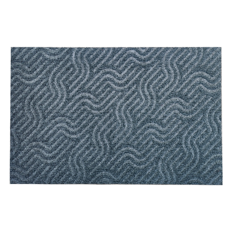 Bejárati szőnyeg embossált felülettel, nedvszívó, csúszásmentes, téglalap alakú, TPE alátét