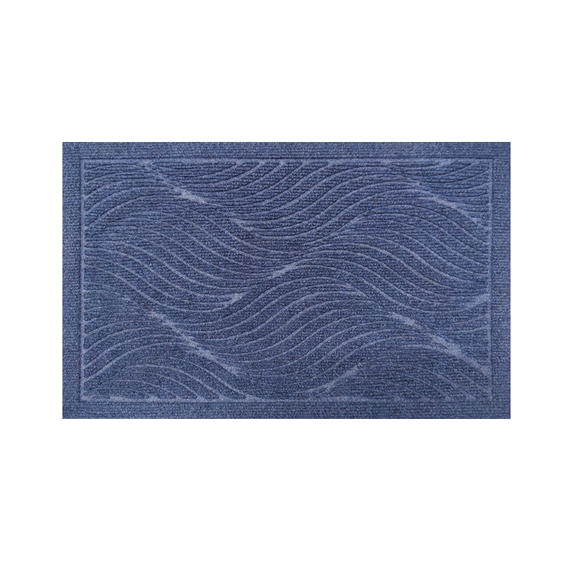 Bejárati szőnyeg embossált felülettel, nedvszívó, csúszásmentes, téglalap alakú, TPE alátét